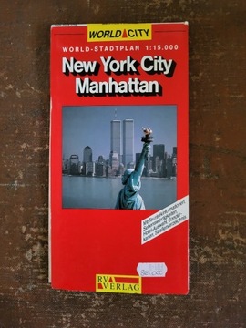 NOWY JORK MANHATTAN - plan miasta 1:15 000