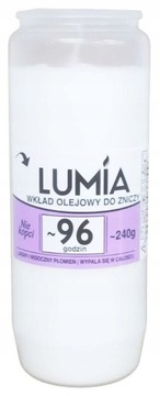 Wkład olejowy do zniczy LUMIA 5,x 96h,240 g(4 dni)