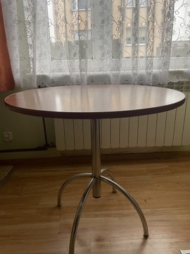 Stół okrągły na metalowej nodze 80 cm