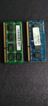 Pamięć ram do laptopa ddr3 4 GB (2x2GB)