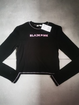 Bluzka top Black Pink H&M 158/164 