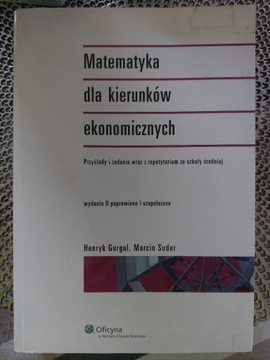 Matematyka dla kierunków ekonomicznych 