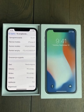 iPhone X, 256GB, 81% kondycja baterii