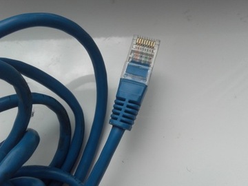 Kabel LAN RJ45, 300cm, niebieski, patch cord 5e UT