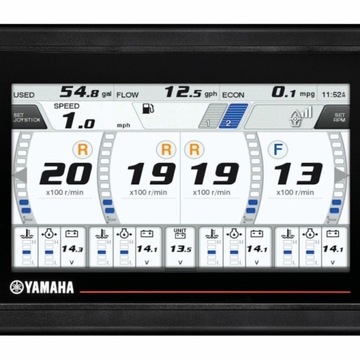 Yamaha CL7 - wyświetlacz - Command Link Plus - now