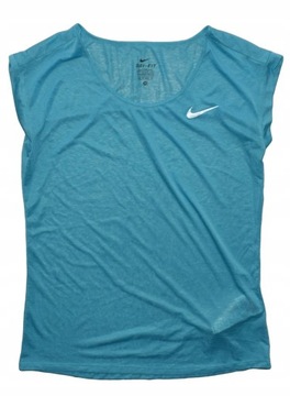 Nike dri-fit niebieski błękitny t-shirt S sportowy