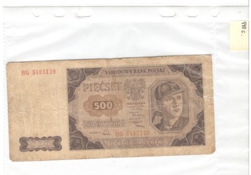 500 złotych 01.07.1948