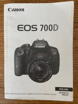 Canon EOS 700D polska instrukcja obsługi ORYGINAŁ