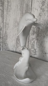 Figurka rzeźba Delfin na fali Kaiser 