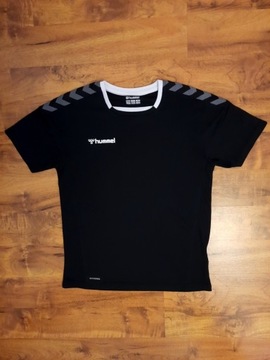 Sportowa czarna koszulka tshirt Hummel Beecool 164
