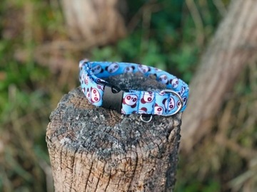 Obroża dla psa wzory XXL 4 cm Cobalt_Dog_Handmade