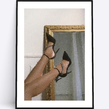 A4 Plakat artystyczny modny buty w stylu Valentino