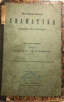 GRAMATYKA JĘZYKA GRECKIEGO Curtius 1872