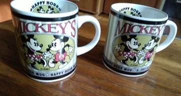 Kubki vintage Disney Mickey's 2 sztuki