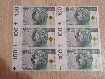 Banknoty 100zl 