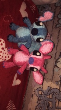 Maskotki Stitch i Angel