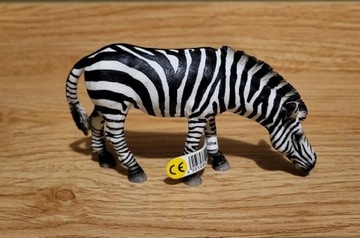 Schleich zebra pijąca figurka model wycofany 2009