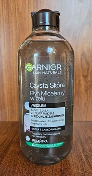 GARNIER CZYSTA SKÓRA PŁYN MICELARNY Z WĘGLEM 400ML