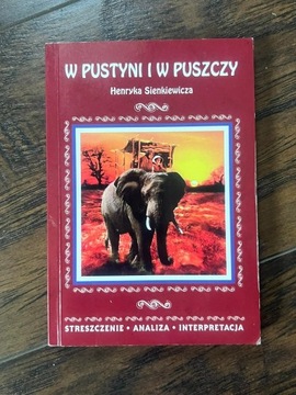 Książka book w pustyni i w puszczy lektura szkoła