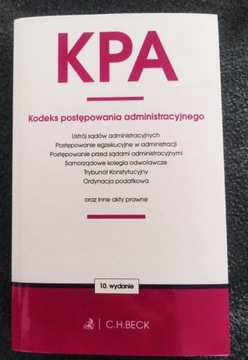 KPA. Kodeks postępowania administracyjnego, ustawy