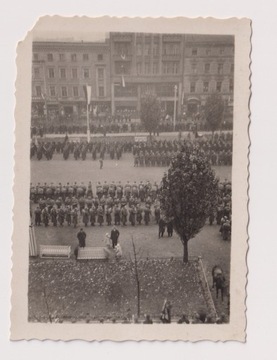 Poznań Pl Wolności ok.1930r Wojsko Fotografia 796v