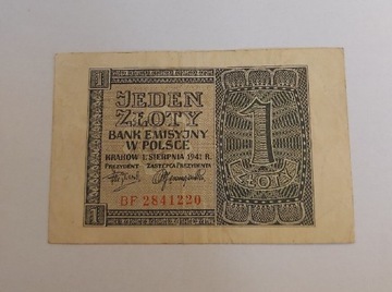 1 złoty z 1941 roku