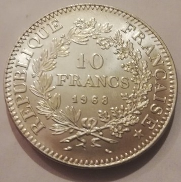 Francja 10 franków 1968 Herkules