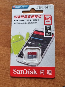 KARTA SanDisk ULTRA micro SD 64GB SDXC UHS-I