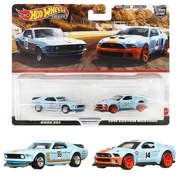 Ford 2-pack Hot Wheels Premium Mustang Gulf