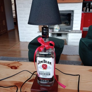 Lampka stołowa z butelki 