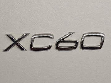 Emblemat XC60 - napis na klapę chrom do VOLVO