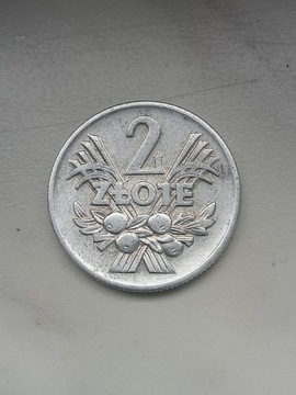 Moneta 2 zł 1974 r Jagody z.z.m