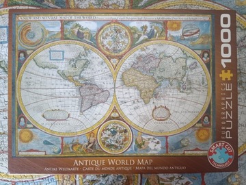 Puzzle Eurographics Antyczna Mapa Świata 