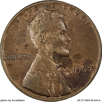 1 cent 1967, USA 