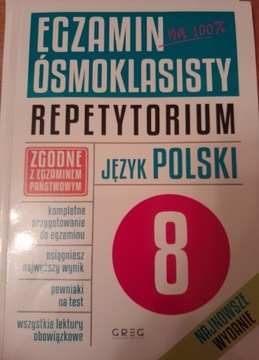 Egzamin ósmoklasisty. Repetytorium język polski