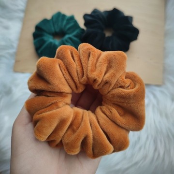 Gumka Frotka do włosów Scrunchie Welurowa 