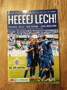 Program Lech Poznań - Legia Warszawa 2015 nr 256