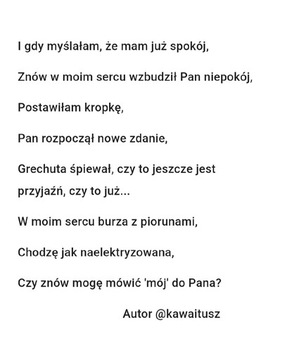 Wiersze/teksty piosenek/przemowy/podziękowania 