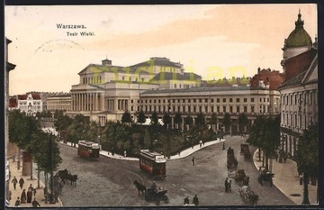 WARSZAWA Teatr Wielki tramwaje E.G.S
