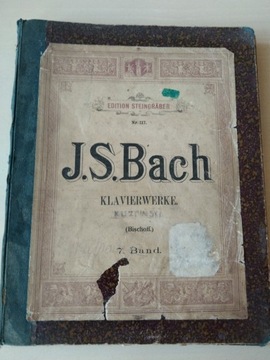 Bach Klavierwerke Bischoff  Steingraber 117 7 Band