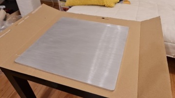 Płyta alum. 430x430x10 mm na stół do drukarki 3D