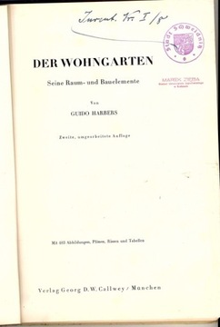 Der Wohngarten - Guido Harbers 1933