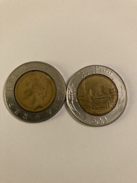 Liry Włoskie 2 monety