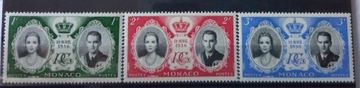 Znaczki **Monaco 1956r Mi 561-563 Książęta