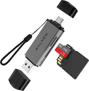 Czytnik kart SD WALNEW USB 3.0 i USB-C