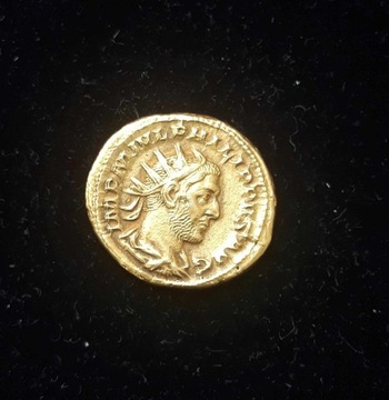 Rzym cesarstwo Filip I Arab antoninian złota 244-249 ne