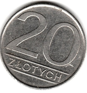 Polska 20 złotych, 1986 r