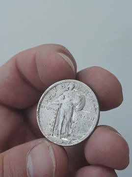 Quarter dollar liberty 1920 . Rzadka . Ładna. 