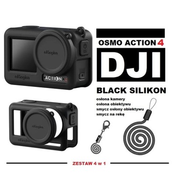 DJI Osmo Action 4 BLACK - silikon + smycze