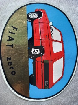 Fiat zero naklejka PRL